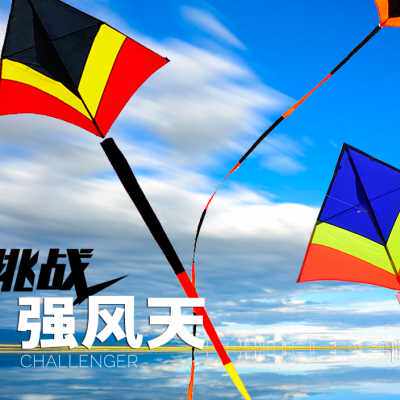 2023新配色红白蓝追风者冲天追风筝大风易飞可接长尾钻天追伞布碳