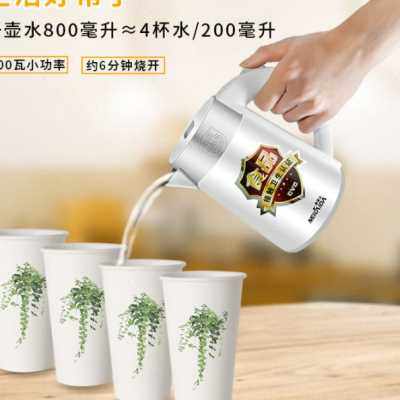 学校低小功率学生宿舍烧水壶寝室专用限电300W瓦数500W电热水壶杯