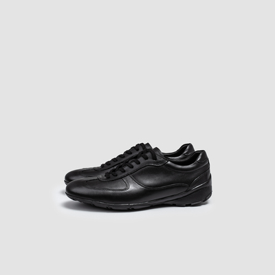 胎牛皮V底舒适真皮运动赛车鞋