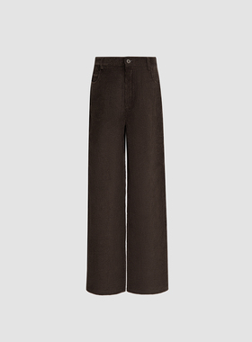 3BLK 匹马棉牦牛绒混纺灯芯绒休闲裤 秋冬通勤直筒长裤