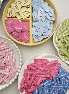 蛋糕logo插牌定制甜品装饰标签卡片小插排烘焙店摆件插卡标签印刷