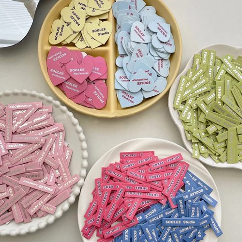 蛋糕logo插牌定制甜品装饰标签卡片小插排烘焙店摆件插卡标签印刷