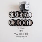 20根装 高弹力耐用发绳基础百搭头绳扎头发黑色皮筋高马尾发圈头饰