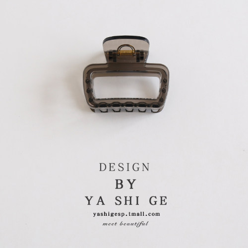 韩国气质中号方形抓夹盘发鲨鱼夹