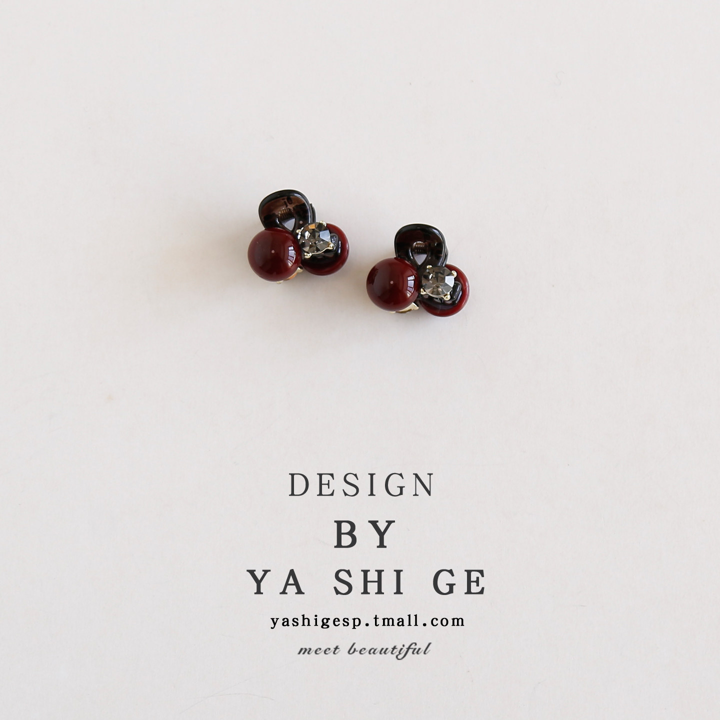 新款茶色复古红樱桃小抓夹公主头刘海夹半扎发鲨鱼夹碎发夹子头饰,饰品/流行首饰/时尚饰品新,发饰,淘宝优惠券,粉丝福利购,淘宝优惠卷