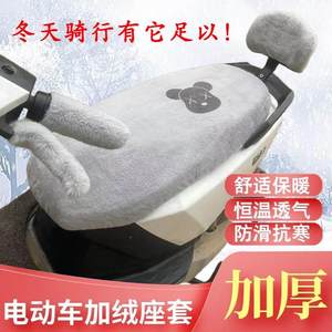 Electric car fall and winter cushion seat cover backrest ele