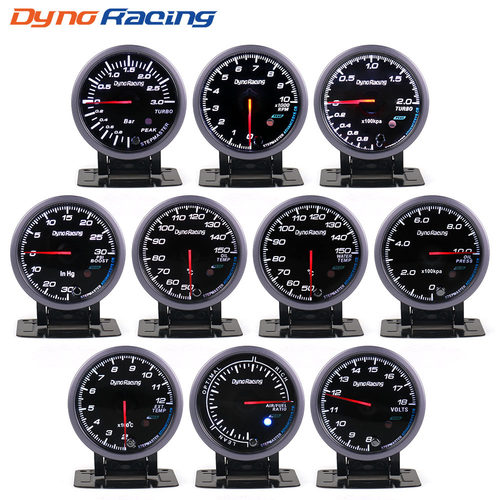 Dyno Racing 60mm指针式转速表/涡轮增压表/水温/油温/油压/电压