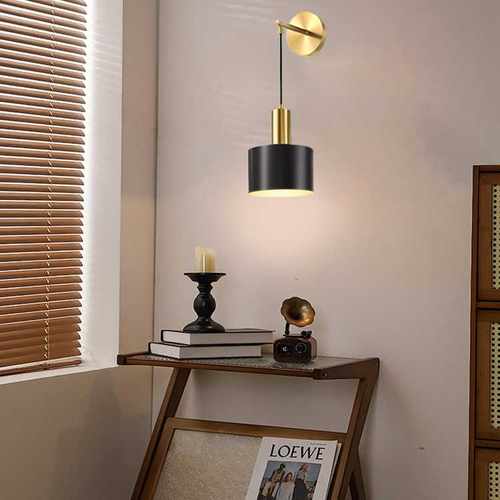 亚马逊免布线电池供电壁灯RGB遥控床头灯客厅背景墙走廊壁灯