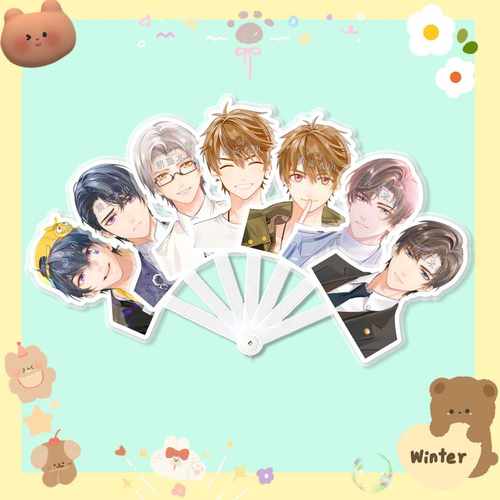 未定事件簿左然夏彦陆景和七折扇子折叠扇演唱会应援原创周边