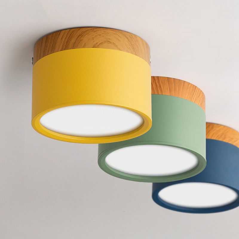 明装筒灯北欧走廊灯过道灯阳台灯家用筒灯led天花灯嵌入式灯具