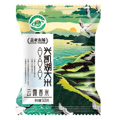 盖亚农场兴凯湖东北黑龙江云露香米粗粮500g/袋五谷杂粮