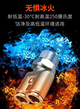 304不锈钢快插PB8-0气管接头2PX6-1气动快速0接头PD三高通高温压