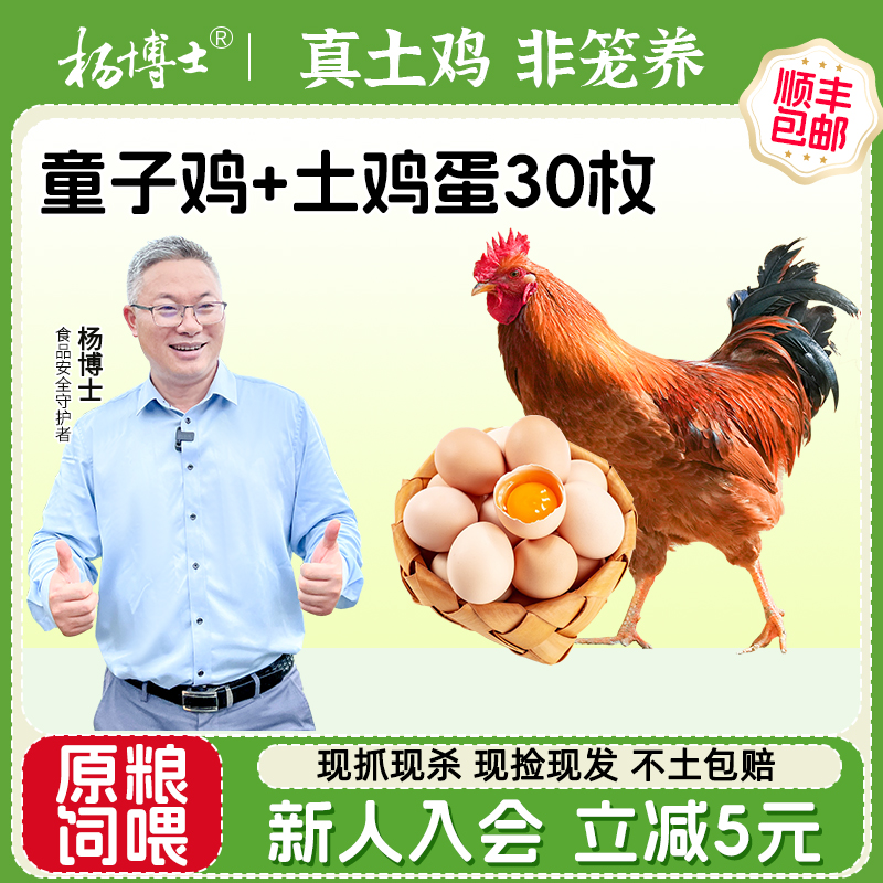 杨博士农村散养土童子鸡新鲜整只