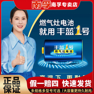 南孚丰蓝1号电池燃气灶热水器煤气灶手电筒大号D型lr20一号碳性