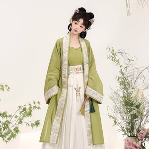 云锦阁【荷华】天丝麻宋制仿妆花褙子人棉提花吊带百迭裙春夏防晒