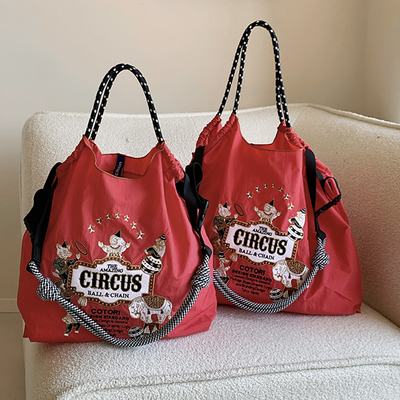 百搭小众通勤环保袋尼龙ins包包