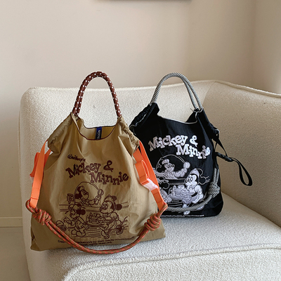 百搭大容量米奇刺绣环保袋