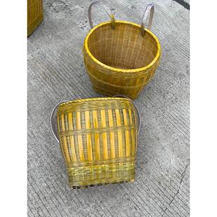 三穗竹编背篓大号背篼市场买菜贵州背萝竹编竹筐框收纳筐舞台道具