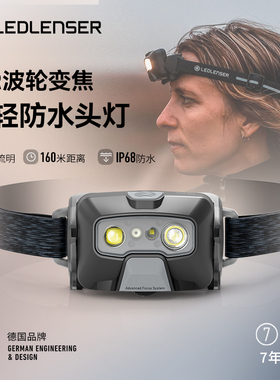 德国莱德雷神HF6R core头灯强光超亮无极变焦IP68防水轻量化头灯