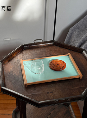 卷宗商店 | GASKA 实木托盘长方形茶盘玄关收纳托盘茶盘中古风