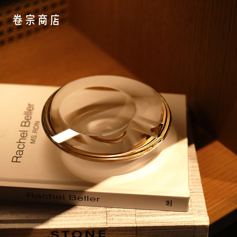 RESONG日诵水滴烟灰缸玻璃摆件