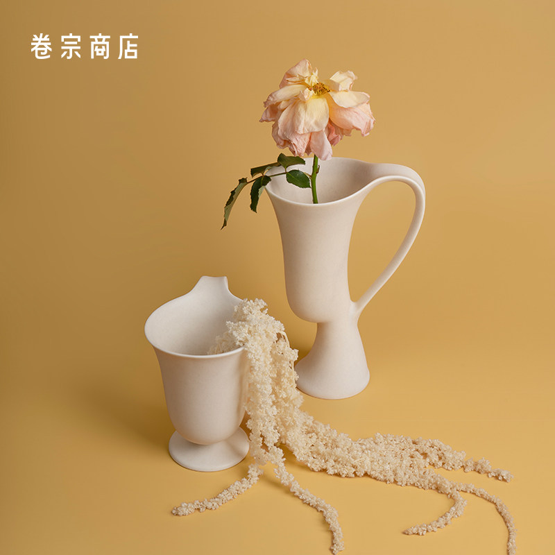 卷宗 | suomu所目纳芙蒂蒂系列 复古陶瓷咖啡杯高温烧制花瓶礼物