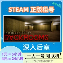 steam正版恐怖游戏 深入后室攻略出租号 Inside the Backrooms