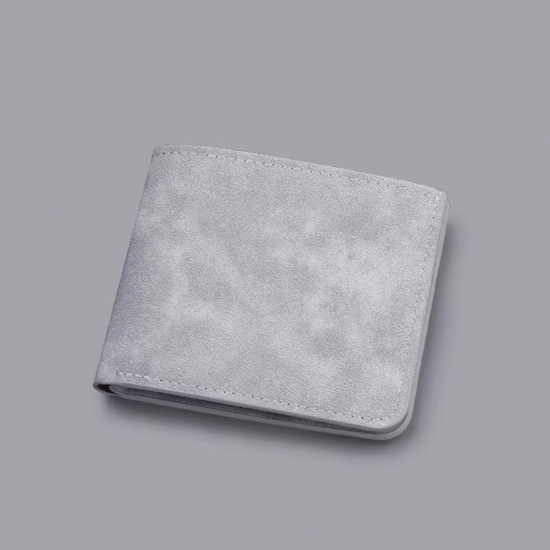 金金兔日韩风男士短款钱包PU超薄轻薄简约复古卡包钱包一体皮夹