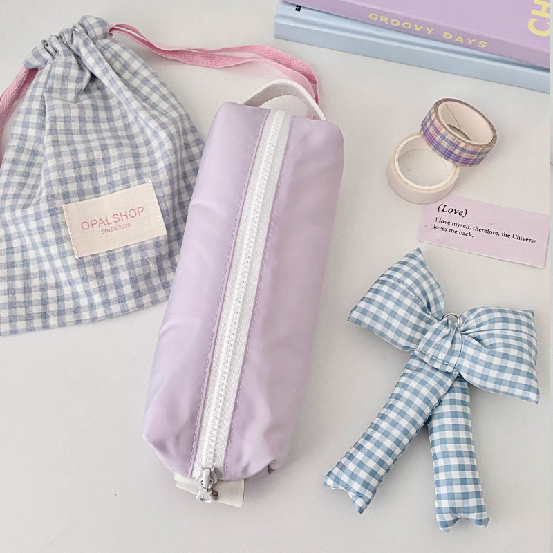 金金兔用心造物奶油小方柔软学生收纳笔袋轻便简约百搭文具盒上新,文具电教/文化用品/商务用品,笔袋,淘宝优惠券,粉丝福利购,淘宝优惠卷