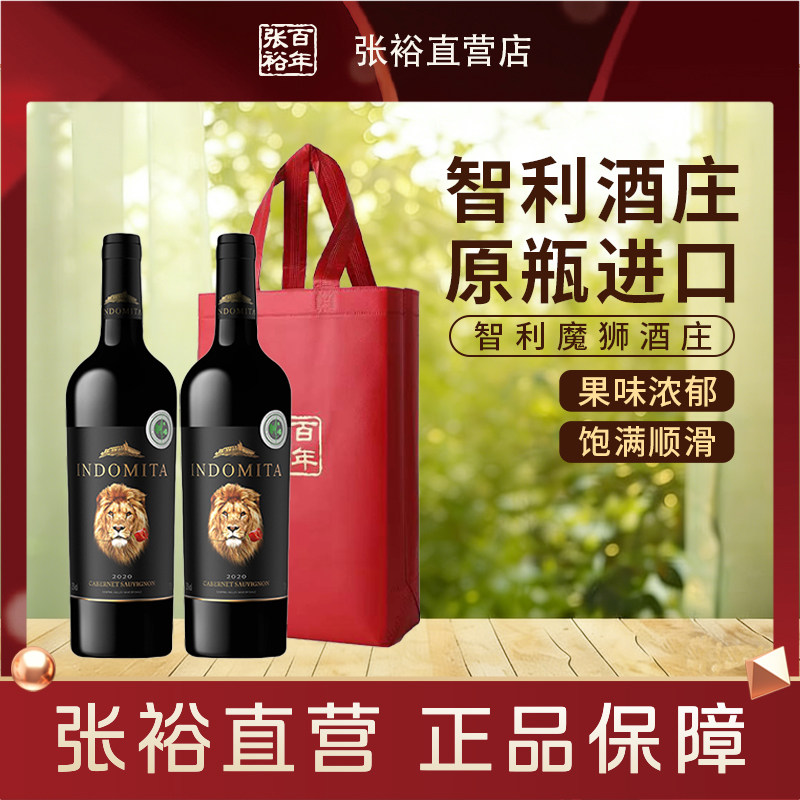张裕智利魔师酒庄正牌原瓶进口赤霞珠干红葡萄酒750ml*2