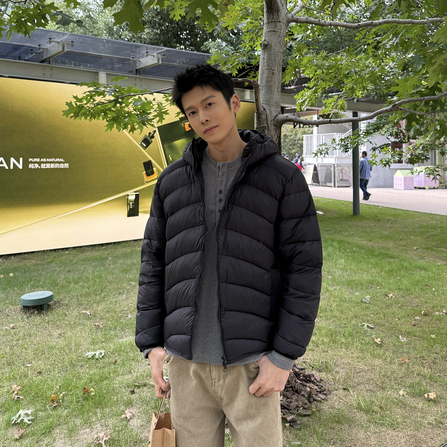 马克斯星球 秋冬白鸭绒连帽羽绒服男新款韩版轻薄休闲黑色外套,男装,羽绒服,淘宝优惠券,粉丝福利购,淘宝优惠卷