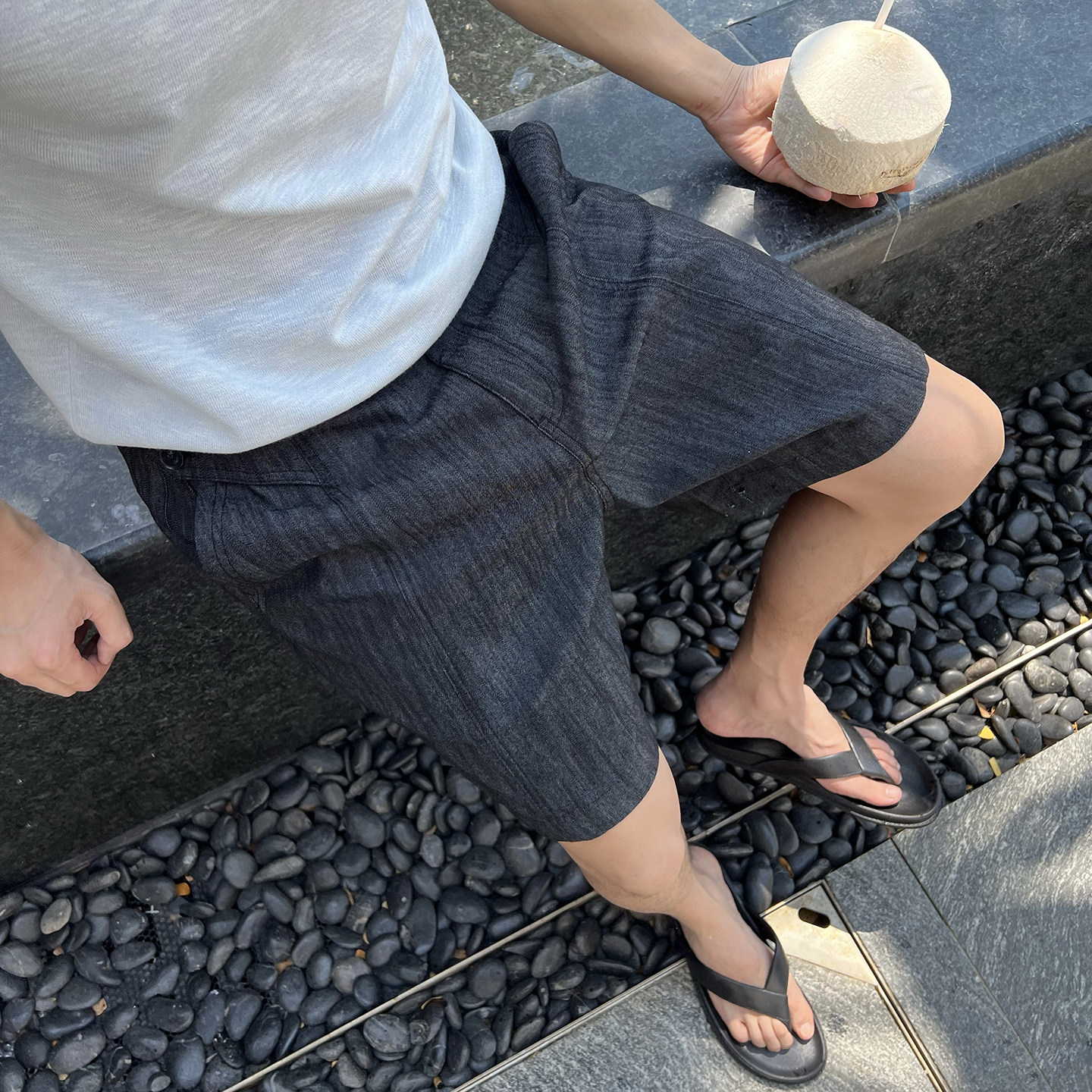 马克斯星球夏季高级感牛仔短裤图片