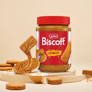 比利时Lotus和情缤咖时焦糖饼干酱400g幼滑颗粒面包酱饼干涂抹酱