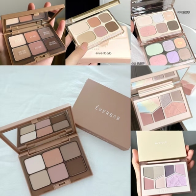 /艾蓓拉素哑六色眼影蝴蝶结多用