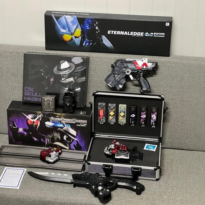 国产假面骑仕W 迷失CSM腰带豪华空间ZONG记忆体E哥永恒之刃收纳箱