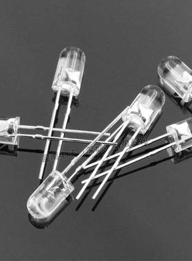 f3/f5红发红灯珠红灯绿蓝发蓝灯黄橙色黄光直插led灯珠发光二极管