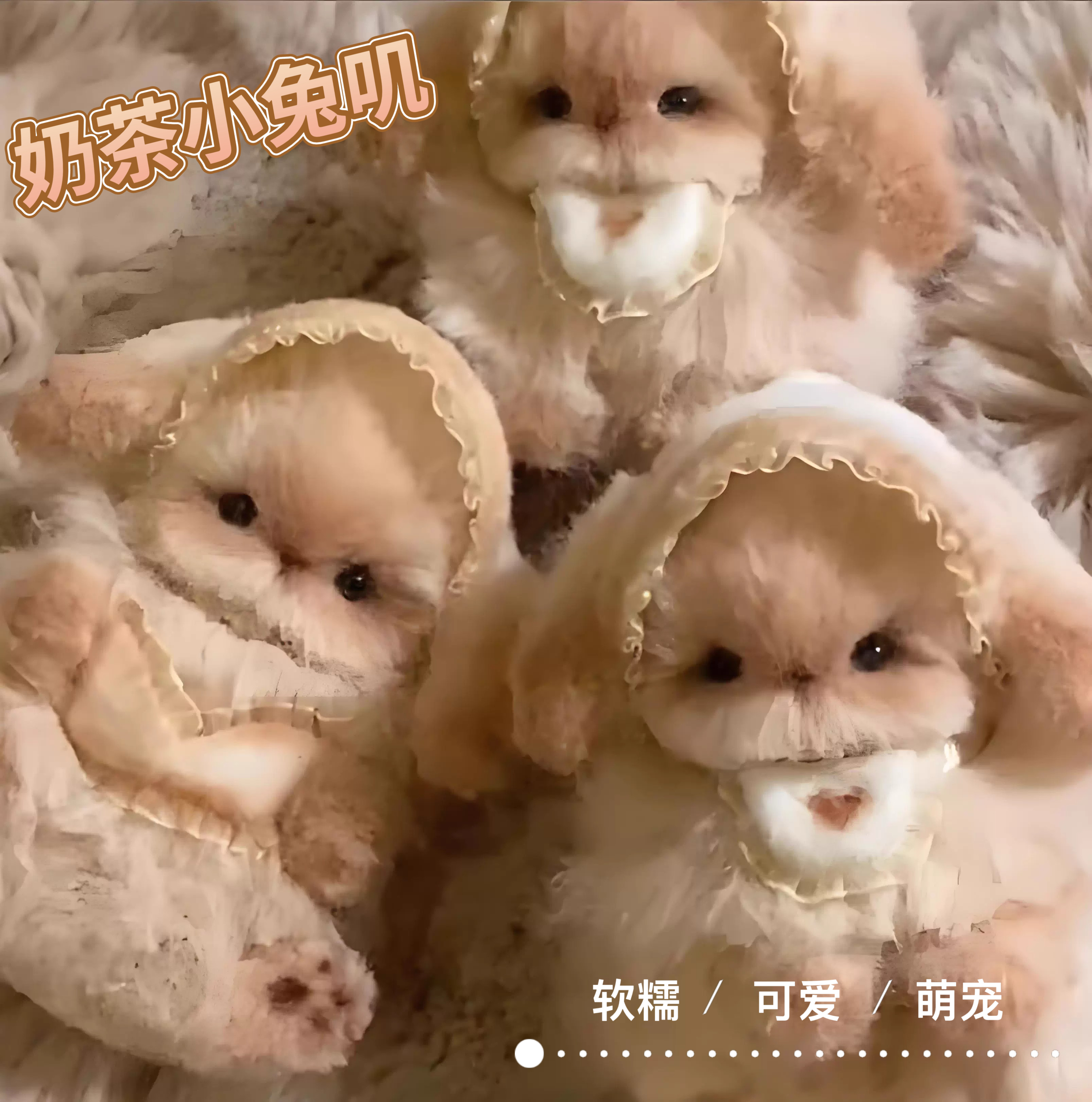 软萌小兔扭扭棒高颜值可爱毛绒玩偶摆件手工diy材料包送闺蜜朋友