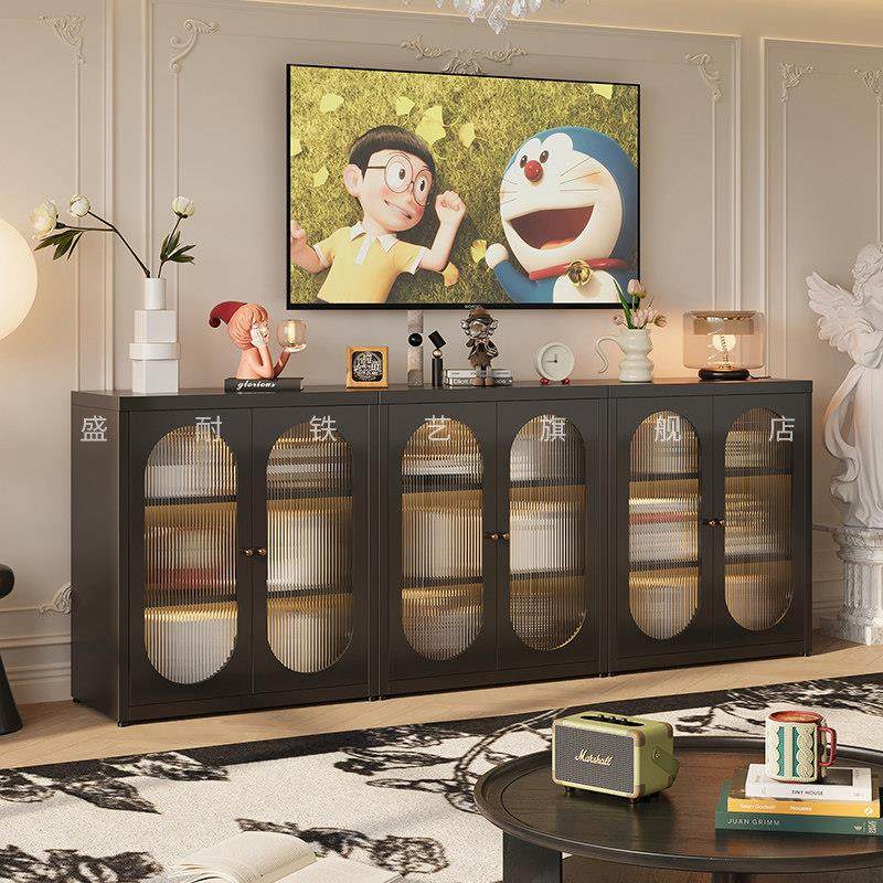 复古黑色格子拱形书柜自由组合落地边柜置物矮柜子储物收纳柜书架,住宅家具,组合书柜,淘宝优惠券,粉丝福利购,淘宝优惠卷
