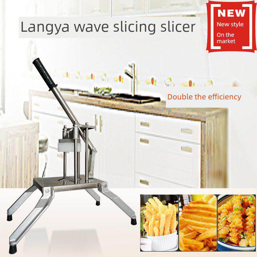 波浪狼牙土豆切机切薯条切条机器花波浪条机切花式薯条机土豆条机