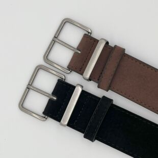 美式工装裤宽腰带街头复古风女款美拉德简约设计感皮带伞兵裤配饰