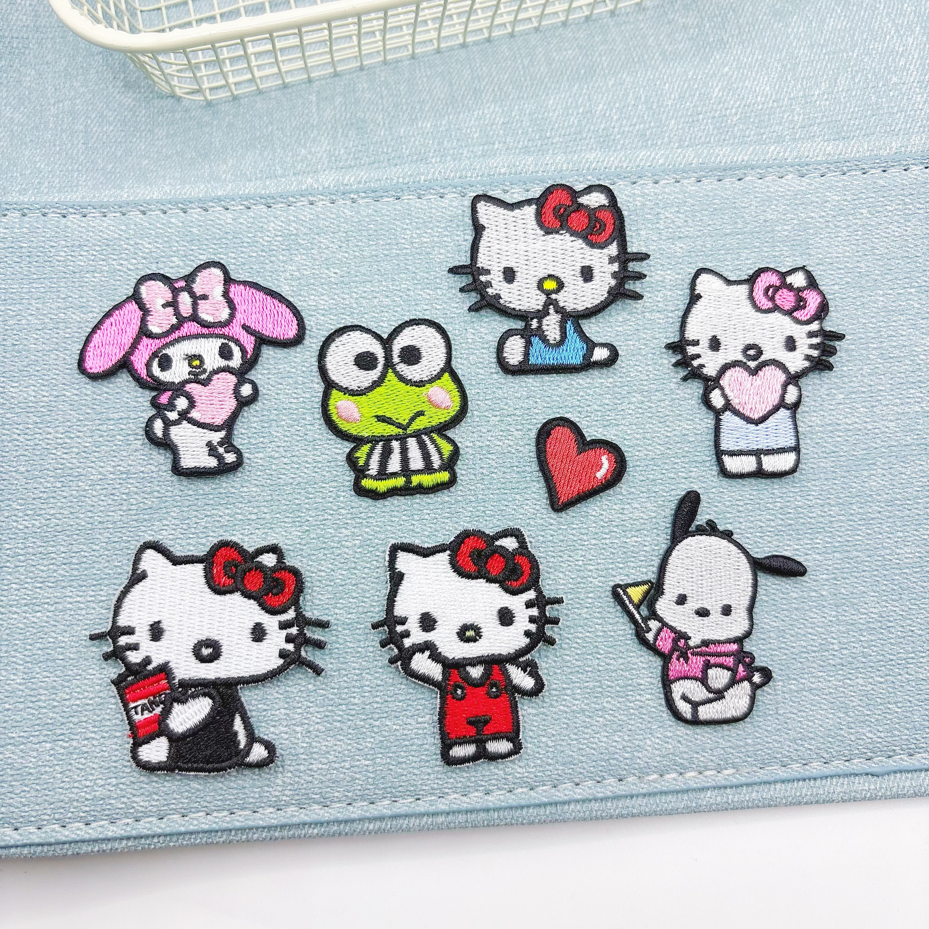 小号KT猫刺绣贴hellokitty周边玩偶衣服破洞修补装饰DIY包包熨烫