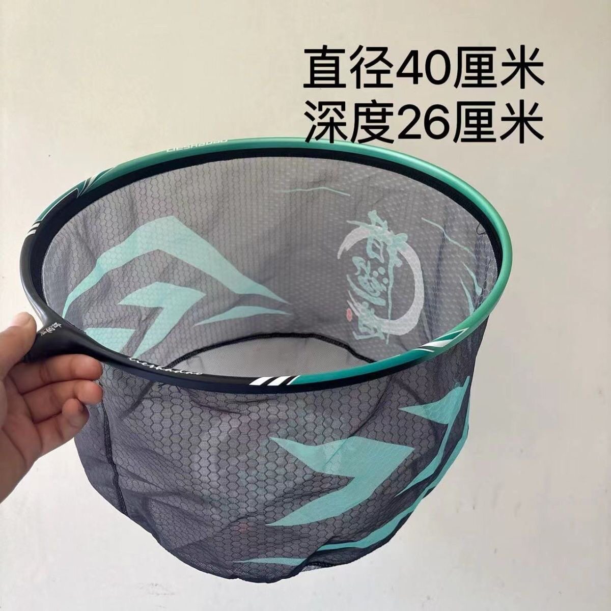 新款轻便抄网头轻量合金碳素铝涂胶防挂网兜大抄网头轻硬抄鱼抄网