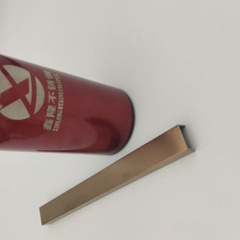 不锈钢U型槽钛金线条 玫瑰金装饰条金属包边条剪折刨工艺直角折弯
