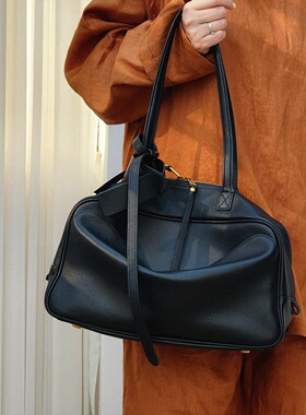 巴家25新款保龄球包carrie慵懒风大容量单肩腋下包百搭手提中性