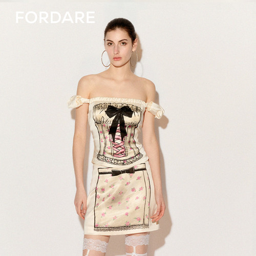 FORDARE上衣印花少女性感