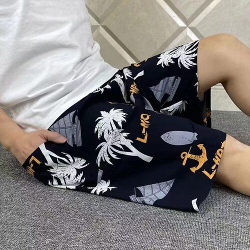 2025夏款棉绸睡裤夏短裤热销薄款阔腿裤人造棉可外穿口袋大码家居