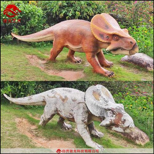 二手恐龙表皮翻新喷漆大型仿真恐龙模型机械控制器故障维修