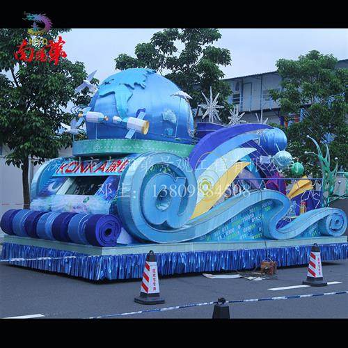 木艺花车玻璃钢彩车影视道具彩车设计制作安装庆典巡游彩车