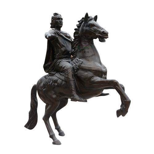 厂家热销骑士人物牢固耐用不变形不退色玻璃钢防铜雕塑圆雕立体