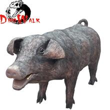 博物馆展品仿真猪模型电子机电仿真家禽仿生仿真皮毛动物模型